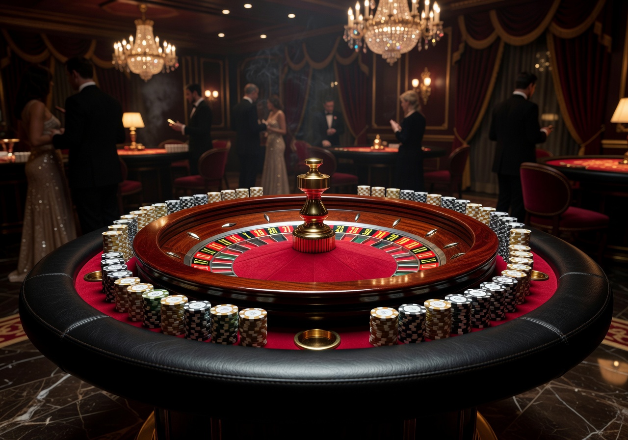 High Stakes Roulette Table in Premium Casino
